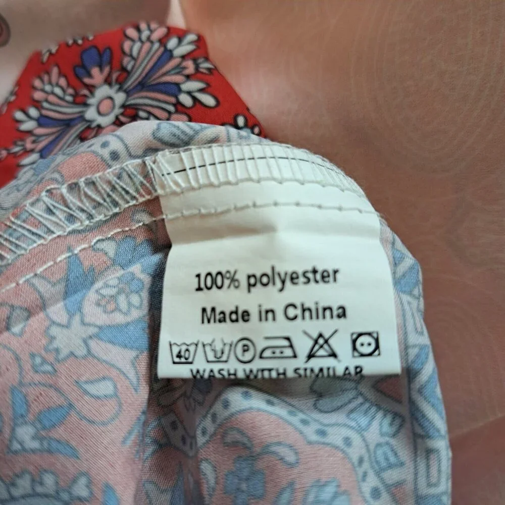 Yoins Paisley Print Halter Top Size Large